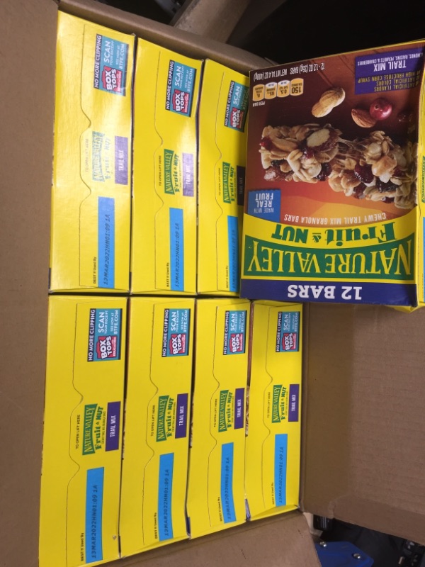 Photo 2 of **EXPIRED MARCH 13, 2022// SOLD AS IS// NONREFUNDABLE**
Nature Valley Fruit & Nut Granola Bars, Chewy Trail Mix, 12 ct, 14.4 oz
**CASE OF 8**