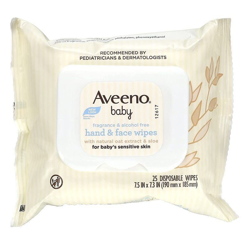 Photo 1 of Aveeno Aveeno Baby Wipes 25 Count Sensitive 

4 PACK