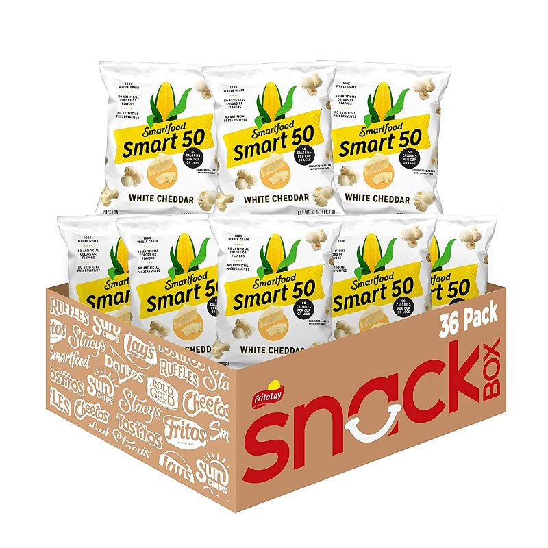 Photo 1 of **NONREFUNDABLE//BEST BY 2/22/2022**
Smart50 Popcorn, White Cheddar, 0.5oz Bags (Pack of 36)