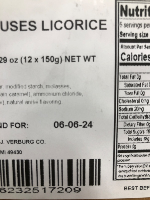 Photo 3 of **NONREFUNDABLE//BEST BY: 6/6/2022**
Gustaf’s Dutch Licorice Canal Houses Gummy Candy, 5.29 oz bag 11COUNT 