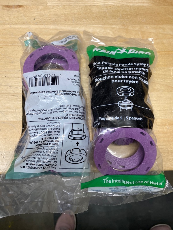 Photo 2 of 2 BAGS OF Rain Bird
1800 Series Purple Spray Cap for Reclaimed Water (5-pack)