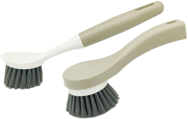 Photo 1 of 
YOKAYI Long Handle Dish Brush with Short Brush, 2 Pack, Kitchen Brushes, Cleaning Brushes