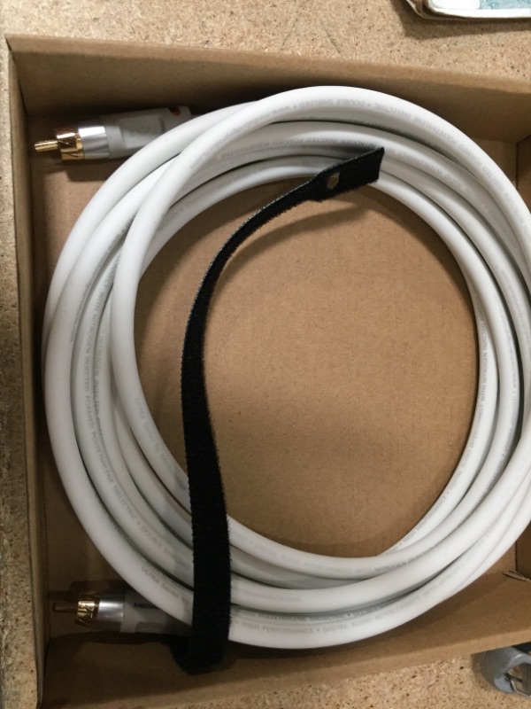 Photo 1 of Mediabridge™ Ultra Series Digital Audio Coaxial Cable (15 Feet) - Dual Shielded with RCA to RCA Gold-Plated Connectors - White - (Part# CJ15-6WR-G2)
