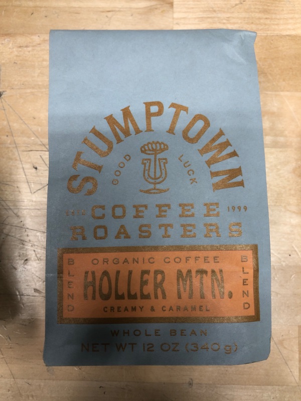 Photo 1 of **BEST BY: 3/13/2022**NONREFUNABLE**
Stumptown Coffee Roasters, Medium Roast Organic Whole Bean Coffee - Holler Mountain 12 Ounce Bag with Flavor Notes of Citrus Zest, Caramel and Hazelnut
