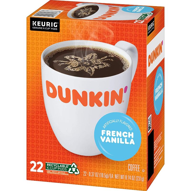 Photo 1 of **NONREFUNDABLE**BEST BY:2/13/2022**BEST BY: 4/30/2022**
Dunkin' Coffee, French Vanilla Flavored Coffee, K Cup Pods for Keurig Coffee Makers 22COUNT 
Seattle's Best Coffee Toasted Hazelnut Flavored Medium Roast Ground Coffee, 12 Ounce