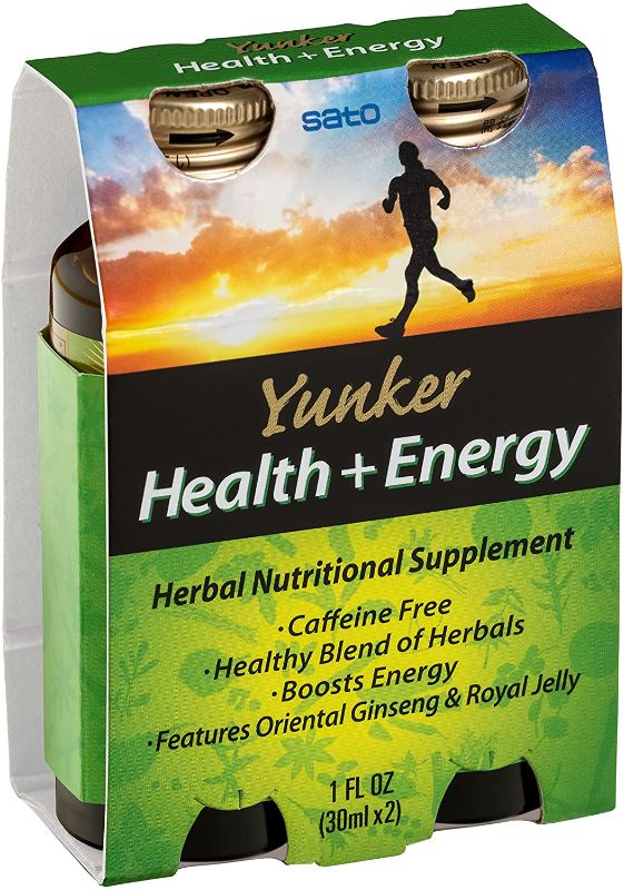 Photo 1 of **NONREFUNDABLE**NO EXP DATE VISABLE**
 Yunker Health Energy Herbal Supplement, 2 fl. oz. 5PACK