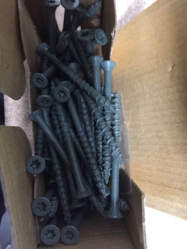 Photo 1 of ** SETS OF 2**
2-1/2 in. Green Exterior Self-Starting Star Flat-Head Wood Deck Screws #9 (1 lb./87 pcs)