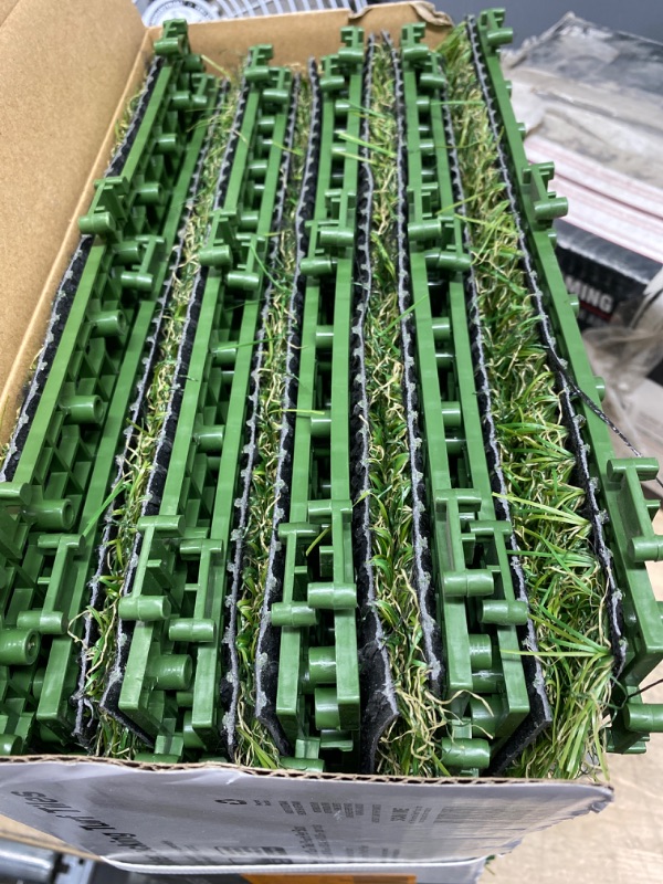 Photo 2 of 1 ft. x 1 ft. Artificial Grass Interlocking Tiles (9-Pack)