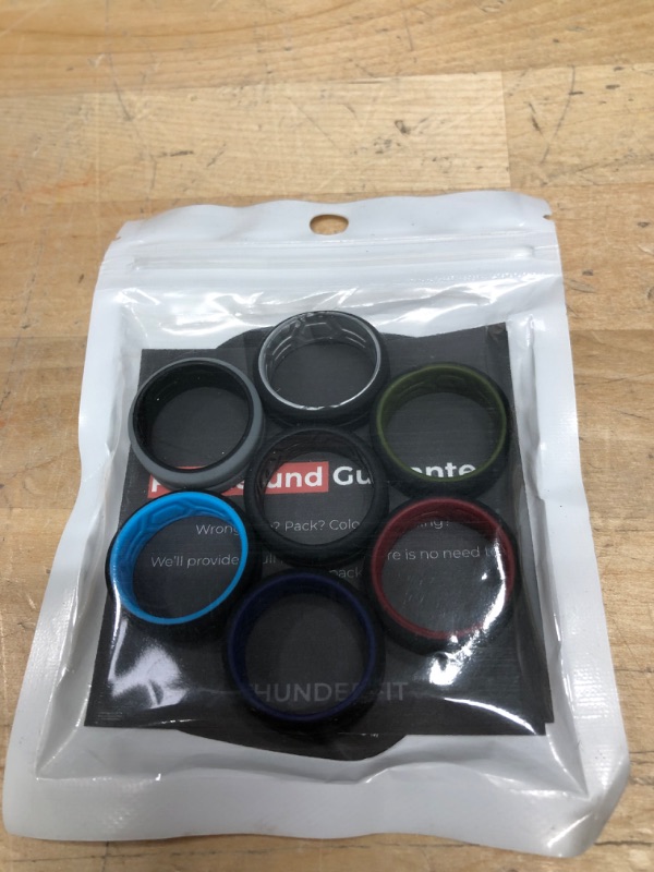 Photo 2 of BUNDLE OF ASSORTED ThunderFit Men Breathable Air Grooves Silicone Wedding Ring Wedding Bands
SEE COMMENTS FOR SIZES