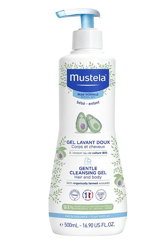 Photo 1 of EXPIRES 02/2024
(two pack) Mustela Baby Gentle Cleansing Gel - Baby Hair & Body Wash
(1) 10.14fl oz bottle and (1) 16.9 fl oz bottle