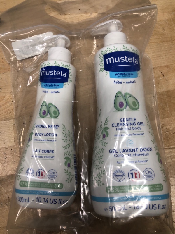 Photo 3 of EXPIRES 02/2024
(two pack) Mustela Baby Gentle Cleansing Gel - Baby Hair & Body Wash
(1) 10.14fl oz bottle and (1) 16.9 fl oz bottle