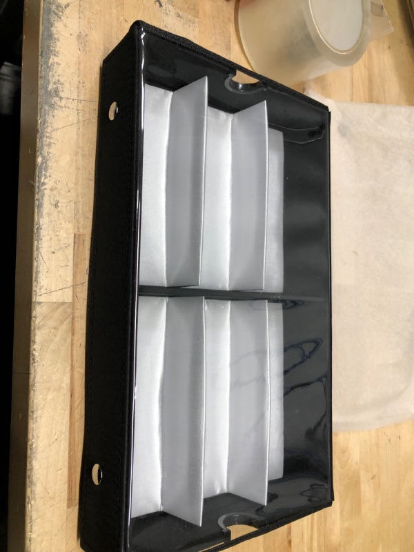 Photo 1 of Ikee Design Clear Lid Eyewear Organizer Tray for 6 Slots, Eyewear Case for Eyeglasses, Watches or Jewelry, With Snap Closure, 13 3/8"W x 7 3/4"D x 2 "H
