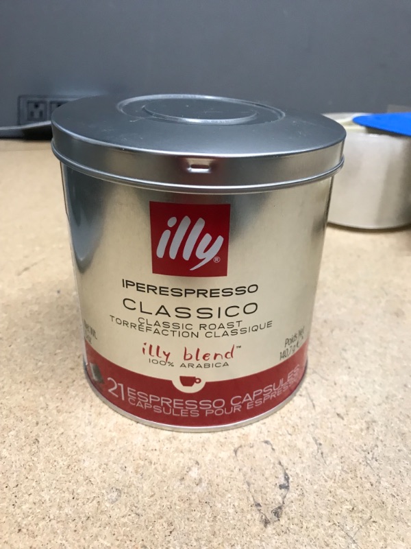 Photo 2 of ***EXP: 04/2022***   *** NON-REFUNDABLE**  ** SOLD AS IS **
illy Coffee, iperEspresso Capsule, Classico Medium Roast Espresso Pods, Compatible with illy iperEspresso Machines, 21 ct (Packaging may Vary)
