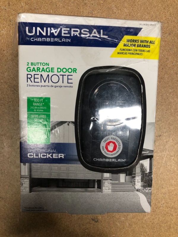 Photo 2 of Universal Clicker Black Garage Door Remote Control