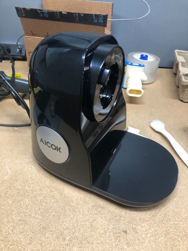 Photo 3 of Aicok Slow Juicer, Slow Masticating Juicer Extractor Easy to Clean, Cold Press Juicer with Brush, Juicer with Quiet Motor & Reverse Function, for High Nutrient Fruit & Vegetable Juice
