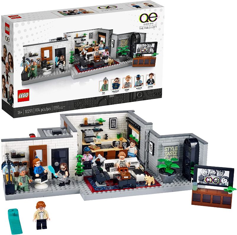 Photo 1 of **MISSING PIECES**  LEGO Queer Eye – The Fab 5 Loft 10291 Building Set (974 Pieces)
