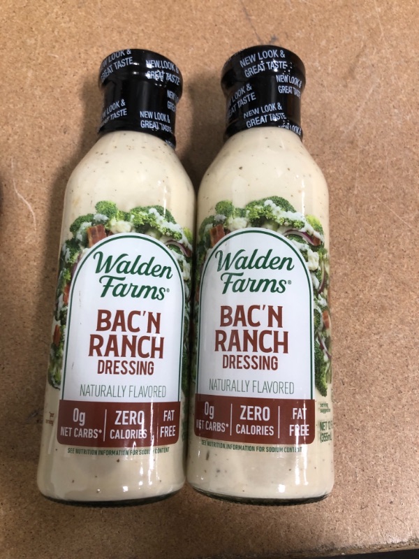 Photo 3 of **NON-REFUNDABLE : EXPIRE DATE: 04/19/2022** Walden Farms Bacon Ranch Dressing, Sugar Free, Calorie Free, Fat Free, Carb Free, Gluten Free, 12 oz PACK OF 2
