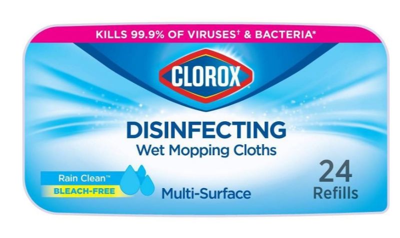 Photo 1 of **PACK OF 2**
Clorox Disinfecting Mopping Cloth - Rain Clean , 24ct-pack