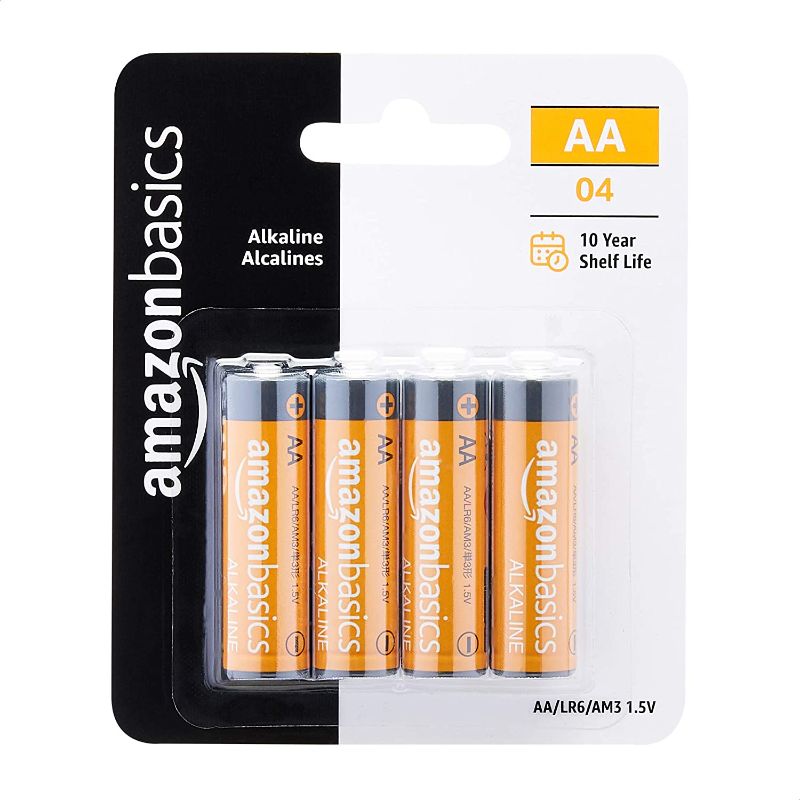 Photo 1 of ***PACK OF 10***
Amazon Basics AA 1.5 Volt Performance Alkaline Batteries - 4-pack
