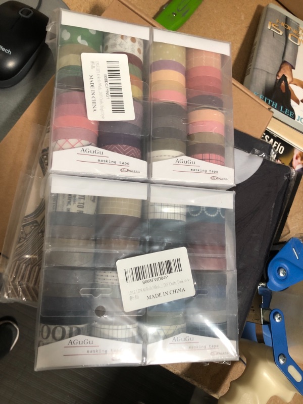 Photo 1 of **PACK OF 2**
LELE LIFE 40 Rolls Vintage Washi Tape Set, Decorative Masking Tape with Advanced Colors, Washi Masking Decorative Tapes for Scrapbooks, Journal, Planner, DIY Craft, Dark Style
