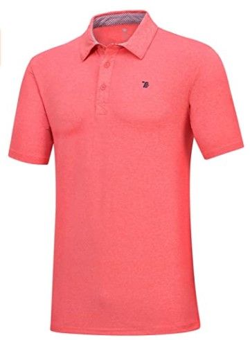 Photo 1 of **DIFFERENT FROM STOCK PHOTO**
MoFiz Men's Sports Polo Shirts Active Tee&Shirts Short Sleeve Golf T-Shirt Classic Jersey Shirts, Red (Small)
