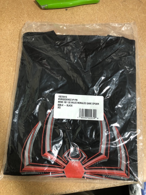 Photo 2 of Marvel Miles Morales Ultimate Spider-Man Gamerverse Symbol Mens T-Shirt (XS)
