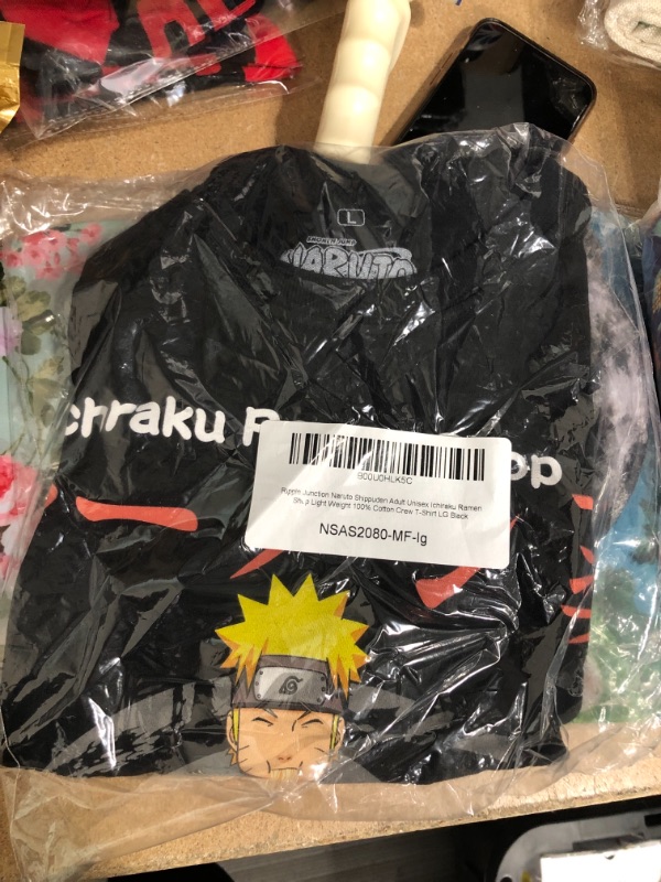 Photo 2 of Ripple Junction Naruto Shippuden Ichiraku Ramen Shop Light Weight Crew T-Shirt, Large
