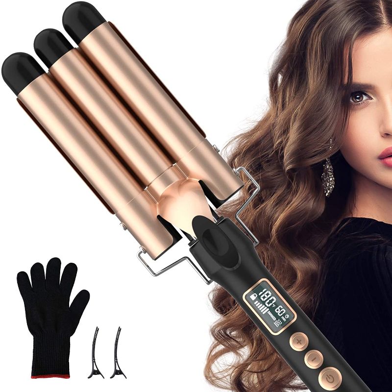 Photo 1 of **INCOMPLETE**
Automatic Curling Iron, Cordless Auto Hair Curler, Portable Wireless Ceramic Barrel Wave Hair Curling Iron, Fast Heating Curling Wand Rechargeable Styling Tools
