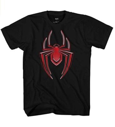 Photo 1 of Marvel Miles Morales Ultimate Spider-Man Gamerverse Symbol Mens T-Shirt (xs)
