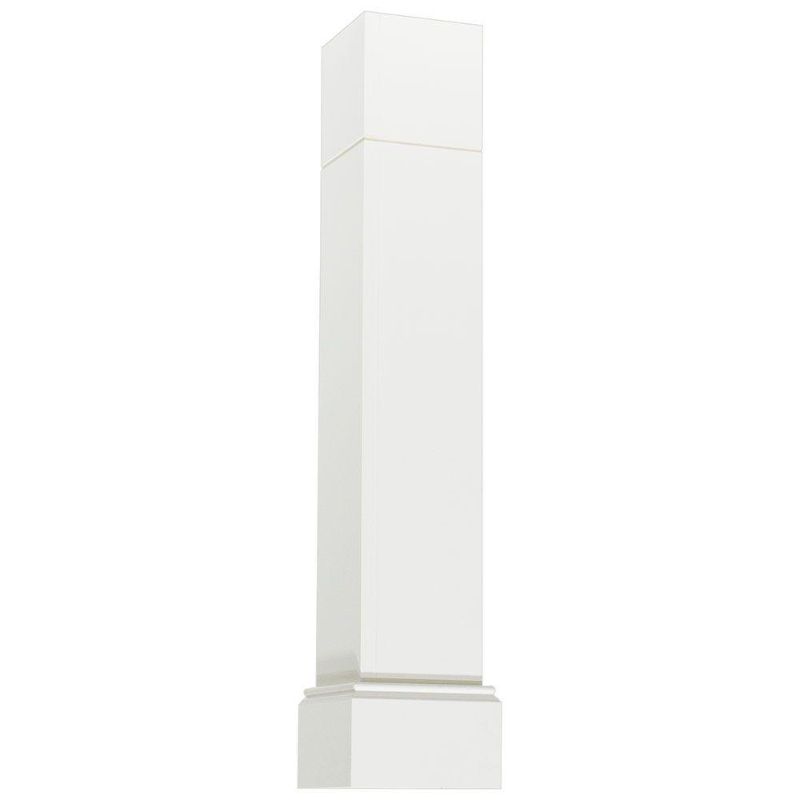 Photo 1 of (DENTED/COSMETIC/SCRATCH DAMAGES; SPLITTING EDGE) 
Hampton Bay 5.75x34.5x5.75 in. Decorative Corner Post End Panel in Satin White
