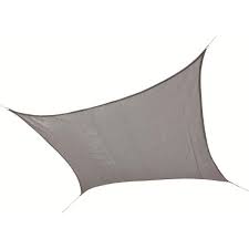 Photo 1 of  12 ft. x 12 ft. Stone Gray Square Shade Sail
