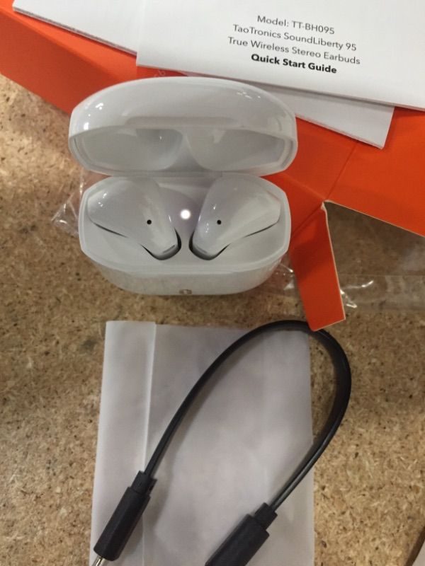 Photo 2 of **RIGHT SIDE DOESNT WORK** Taotronics SoundLiberty 95 True Wireless Earbuds with Dual cVc 8.0 Noise-Cancelling Technology