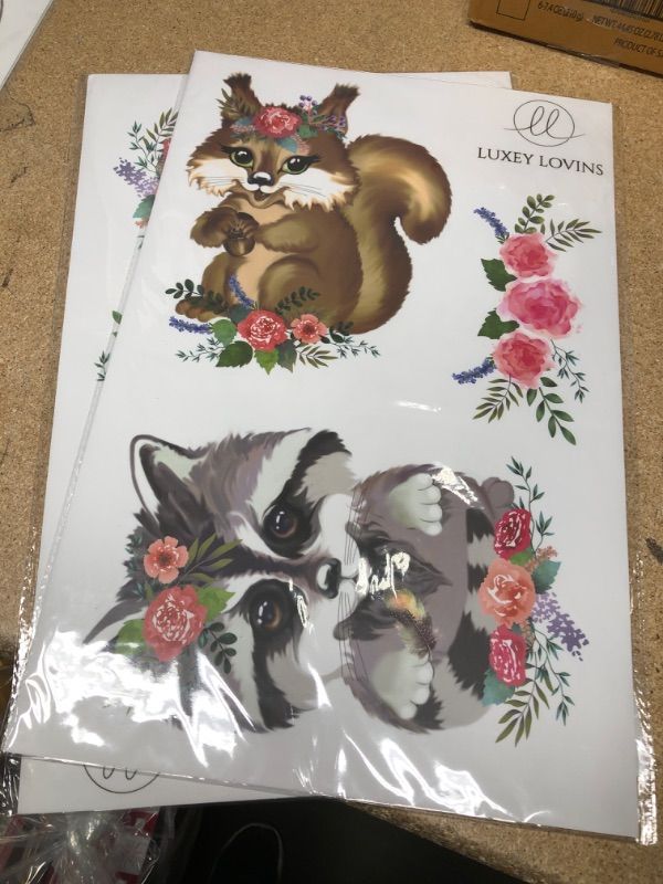Photo 2 of **PACK OF 3**
Luxey Lovins Woodland Nursery Wall Decal - Boho Wall Decal Perfect For A Woodland Creatures Nursery And Baby Girl Room Decor - Stickers For Woodland Nursery Decor or Woodland Classroom Decor Featuring Woodland Wall Decal Forest Animals
