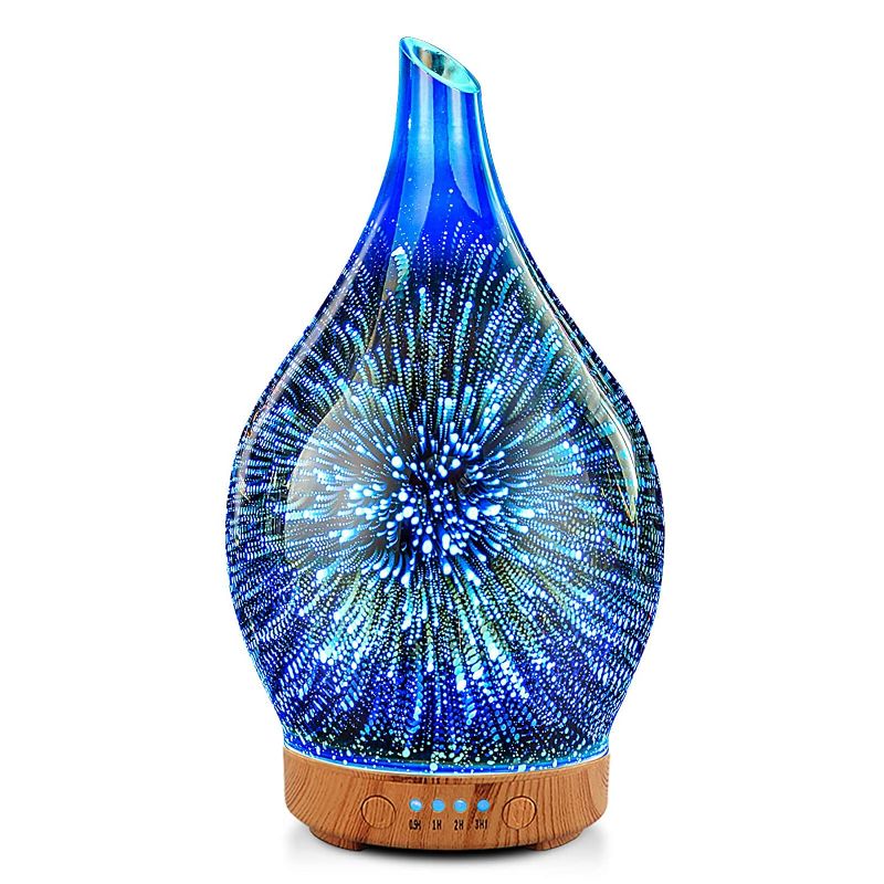 Photo 1 of **SLIGHTLY DIFFERENT FROM STOCK PHOTO**
Oil Diffuser 3D Glass Aromatherapy Ultrasonic Humidifier, Air Refresh Auto Shut-Off, Timer Setting, BPA Free for Home Hotel Yoga Leisure SPA Gift 100ml Last 4H