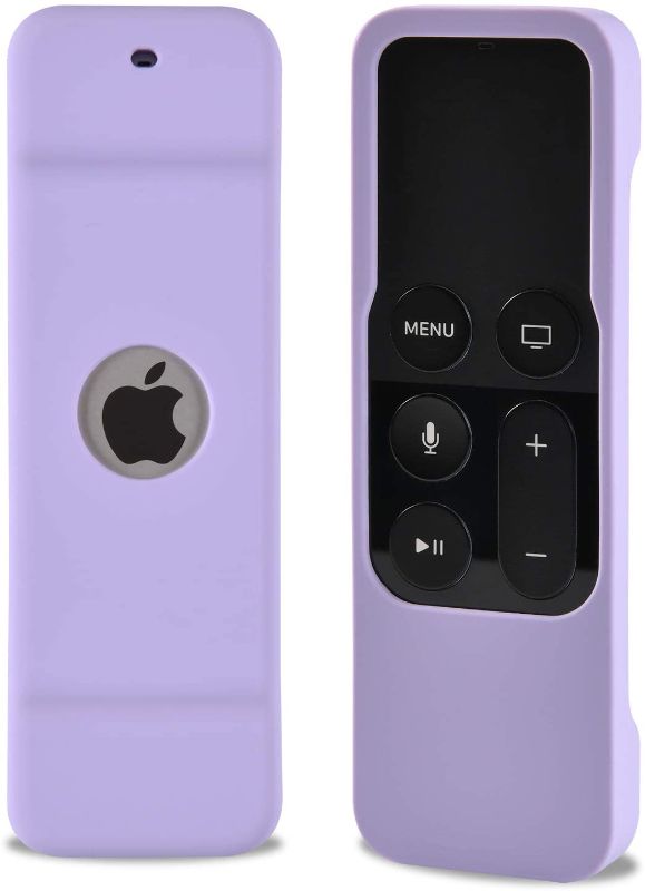 Photo 1 of **PACK OF 3**
pkrLOVEwm Shockproof Silicone Remote Control Case for Apple TV 4th Gen 4K 5th Siri Remote Controller,Remote Case Compatible with Apple TV 4K (5th) and 4th Generation. (Lavender)
