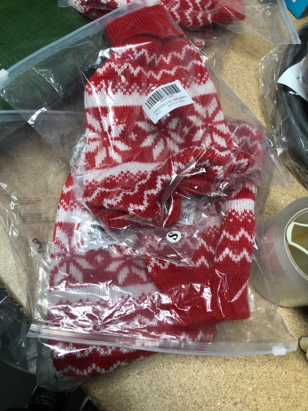 Photo 2 of **set of 3**
D KING D KING Turtleneck Dog Holiday Sweater,Christmas Dog Sweaters for Small Dogs, (Small)
