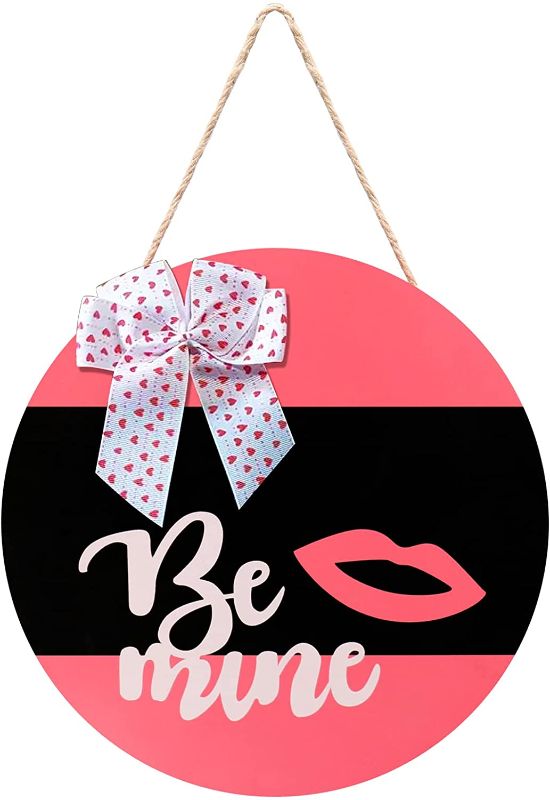 Photo 1 of **SET OF 2**
Super Holiday Valentine's Day Wreath, Valentine Wreaths for Front Door, Rustic Be Mine Sign, Valentines Day Decorations for Farmhouse Home Porch Wall Window Decor Party Supplies, Gift - 12Inch, Pink.
