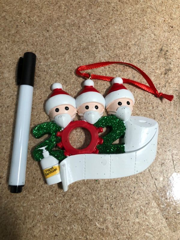 Photo 1 of **SET OF 3**
TaoEnergies 2021 DIY Ornaments Creative Christmas Tree Hanging Ornaments Personalized Name, Best Christmas New Year Gifts for Women Men