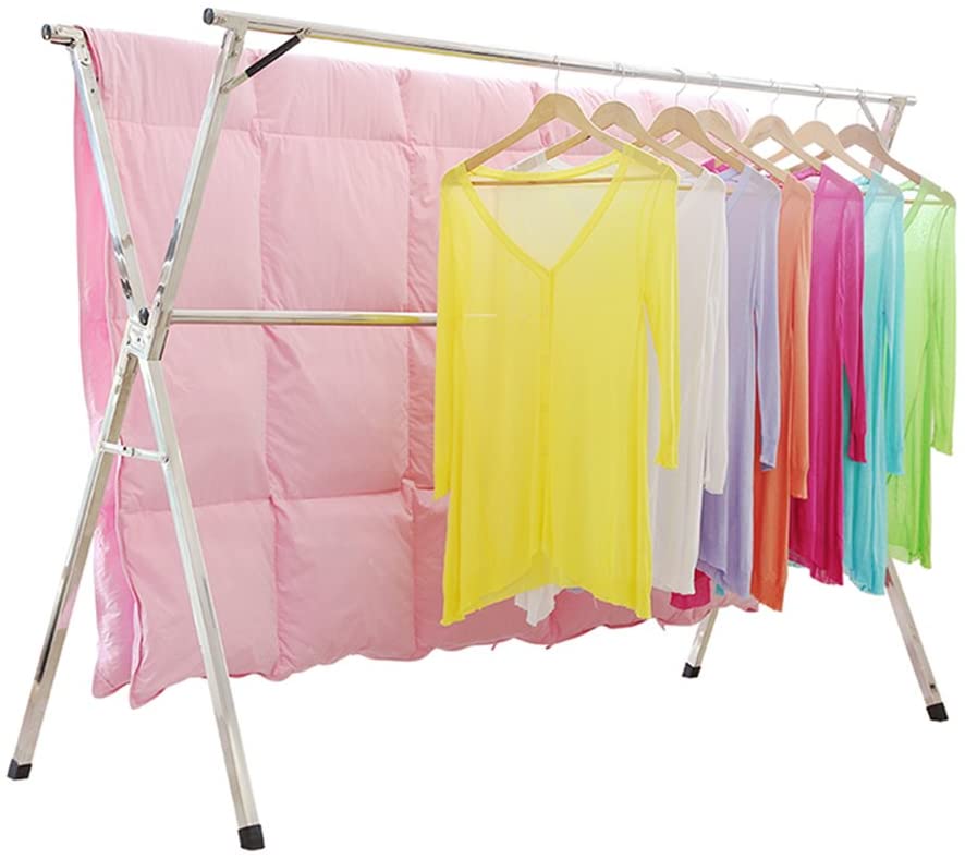 Photo 1 of SHAREWIN Clothes Drying Rack for Laundry Free Installed Space Saving Folding Hanger Rack Heavy Duty Stainless Steel
