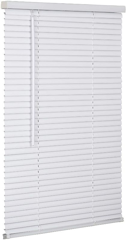 Photo 1 of LOTUS & WINDOWARE 1" Cordless Vinyl-Plus Blind Mini blindshadevenetian, 94.5" x 48", White
