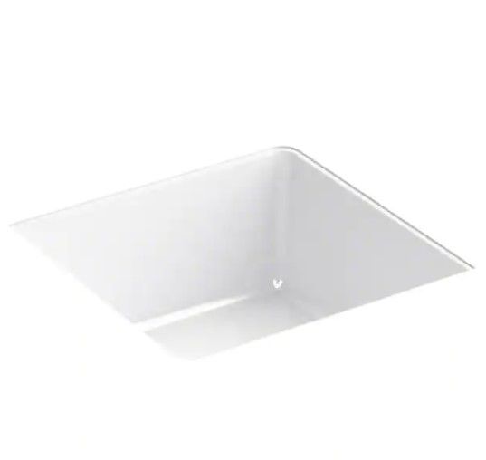 Photo 1 of KOHLER Verticyl Undermount Bathroom Sink in White