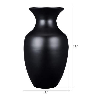 Photo 1 of  Tall Black Bamboo Vase 