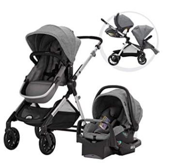 Photo 1 of Evenflo Pivot Xpand Modular Travel System with SafeMax Infant Car Seat
