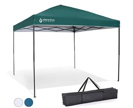 Photo 1 of ARROWHEAD OUTDOOR 10’x20’ Pop-Up Canopy & Instant Shelter, Easy One Person Setup, Water & UV Resistant 150D Fabric Construction, Height Adjustable, Carry Case, Guide Ropes & Stakes Included, USA-Based
