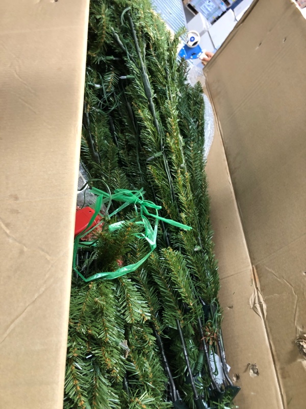 Photo 3 of *** Box 1 of 2 only** National Tree Company 12 ft. PowerConnect(TM) Dunhill Fir Tree with Dual Color LED Lights-DUH3-D31-120 302558604
