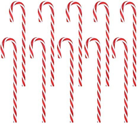 Photo 1 of 10 Christmas Candy Cane Christmas Holiday New Years Home Decoration Christmas Garden Lights(Red and White)
