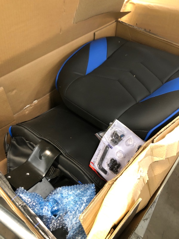 Photo 3 of RESPAWN RSP-110 Racing Style Gaming, Reclining Ergonomic Chair with Footrest, Blue
