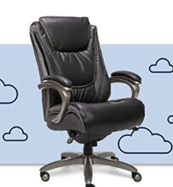 Photo 1 of Serta Big and Tall Smart Executive Office ComfortCoils, Ergonomic Computer Chair with Layered Body Pillows, Big & Tall, Black and Gray
