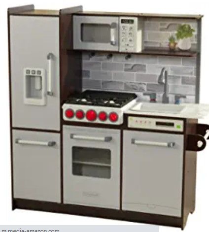 Photo 1 of PARTS ONLY**NOT FUNCTIONAL**KidKraft Uptown Elite Espresso Play Kitchen with EZ Kraft Assembly