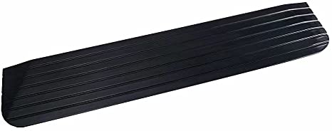 Photo 1 of 1" Rise Solid Rubber Power Ramps for Door Threshold Wheelchair Scooter Ramp Curb Ramp for Entry Indoor/Outdoor, 1 Pack